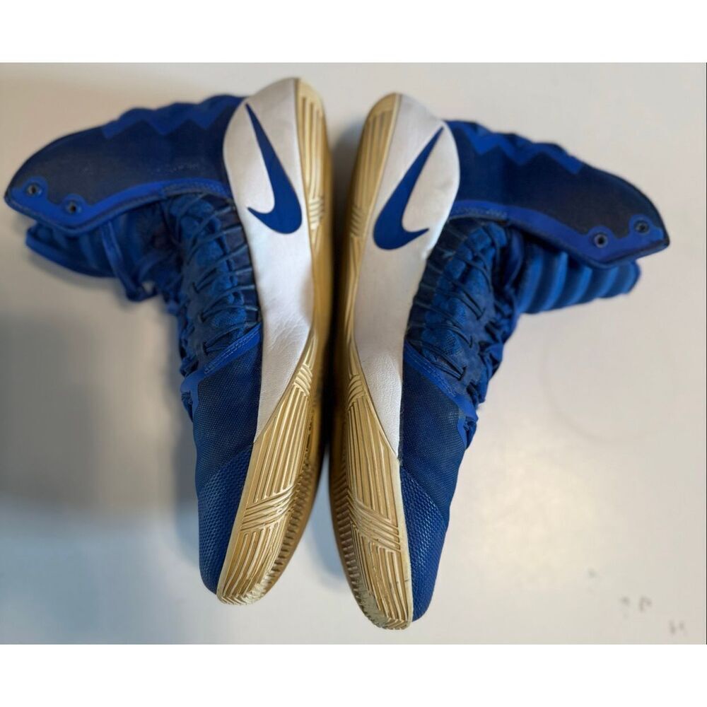 Nike Men's Size 9.5 Hyperdunk Zoom Basketball Shoes Royal Blue White Athletic - Picture 9 of 12